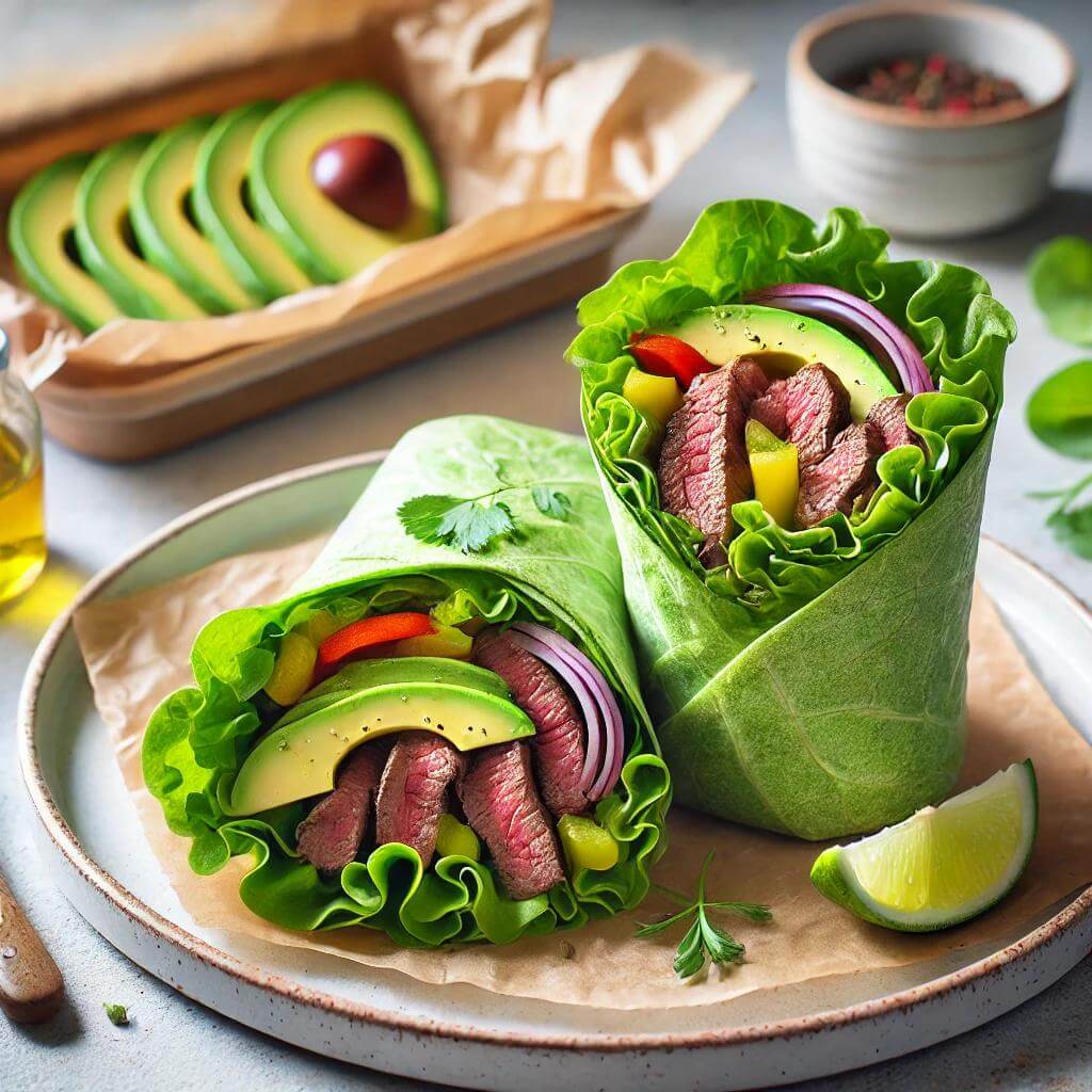 Healthy Beef and Avocado Wrap