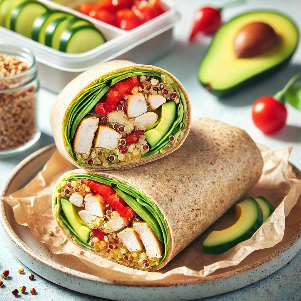 High_Protein_Chicken_Quinoa_Wrap