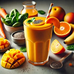 orange smoothie for better vision